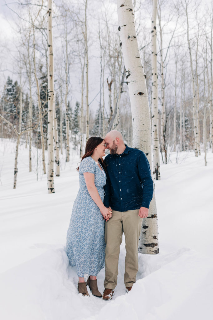 Snowbasin couple photos