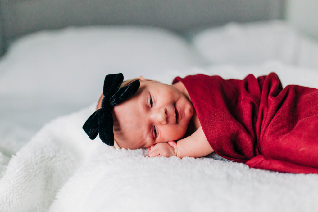 lifestyle newborn portraits