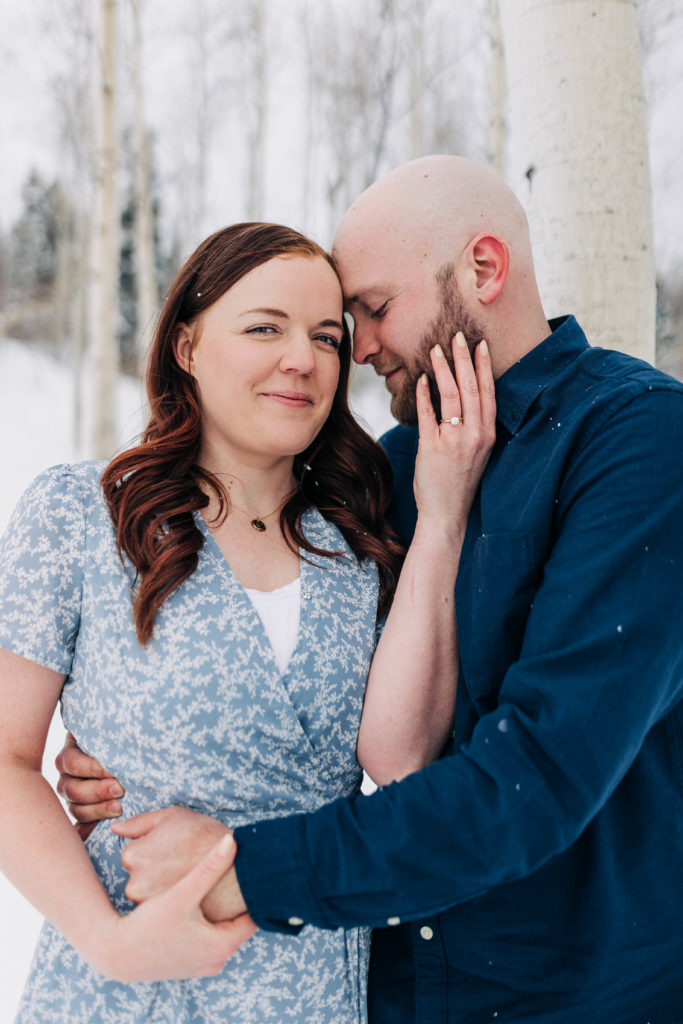 Snowbasin engagement photos