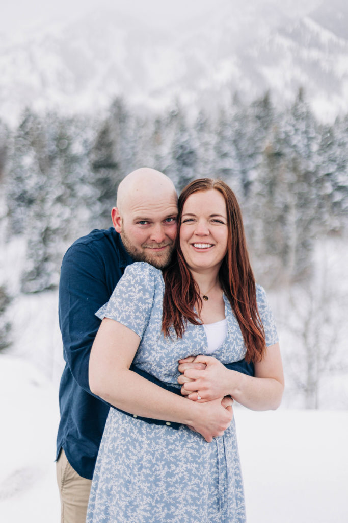 Snowbasin engagement photos