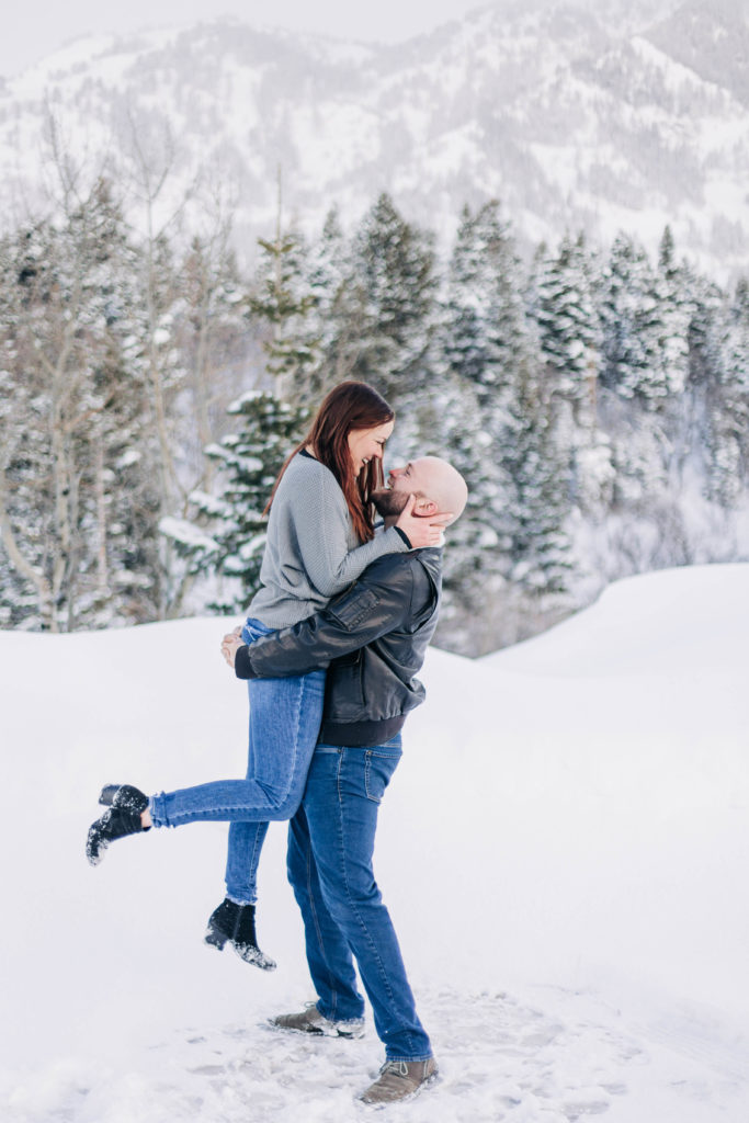 Utah snowy mountain engagements