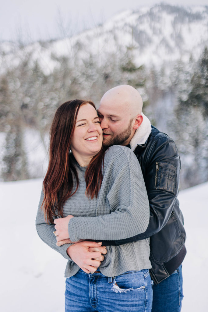 snowy Utah engagements