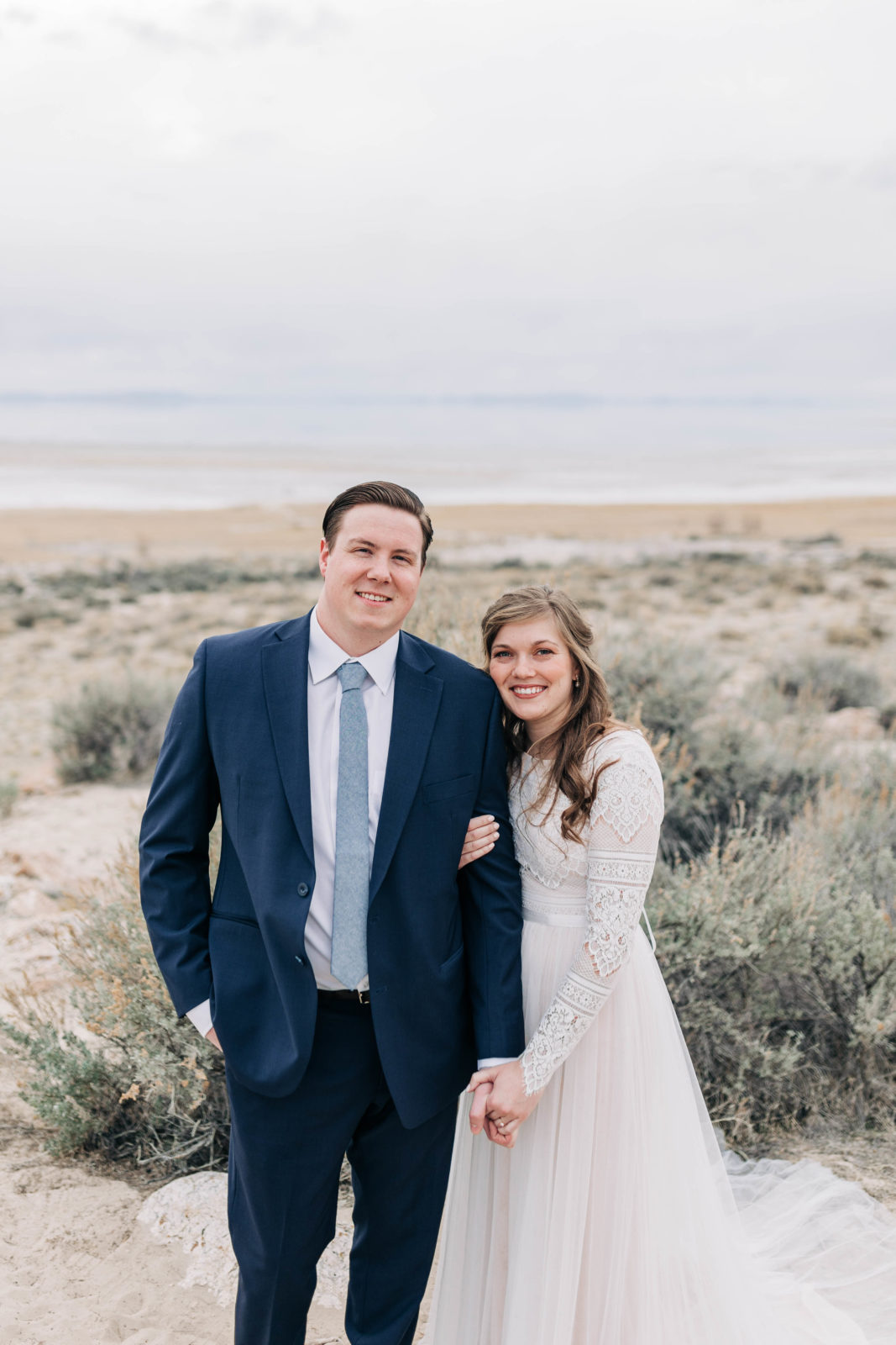 Antelope Island State Park wedding photos