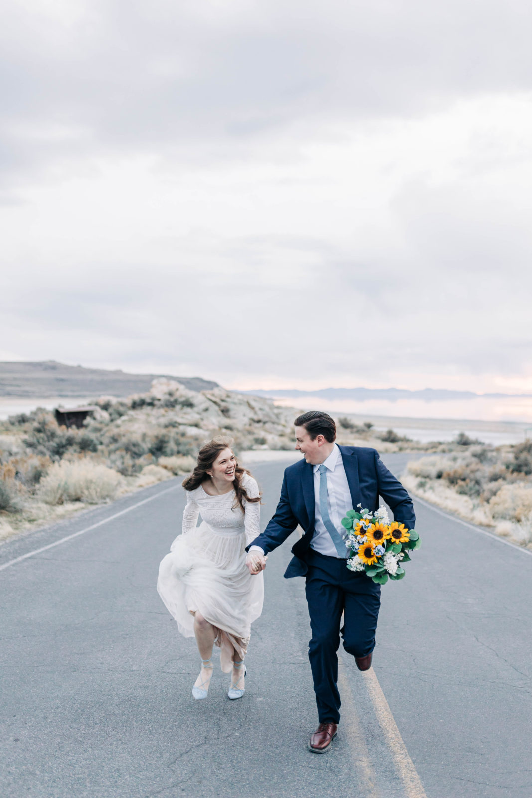 Antelope Island wedding photos