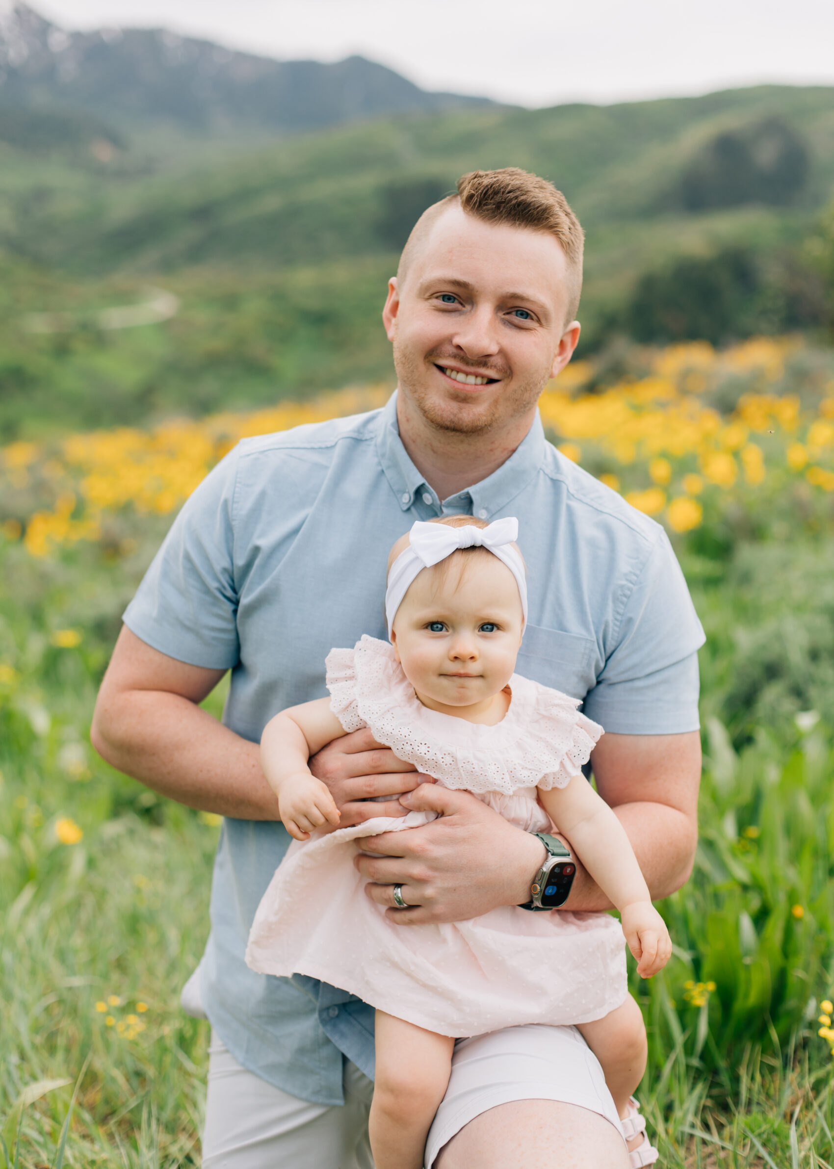 Snowbasin dad and baby