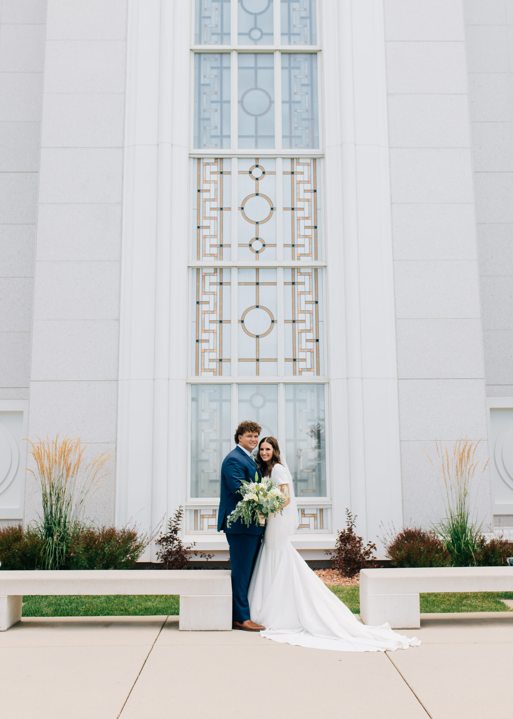 Bountiful Temple wedding photos