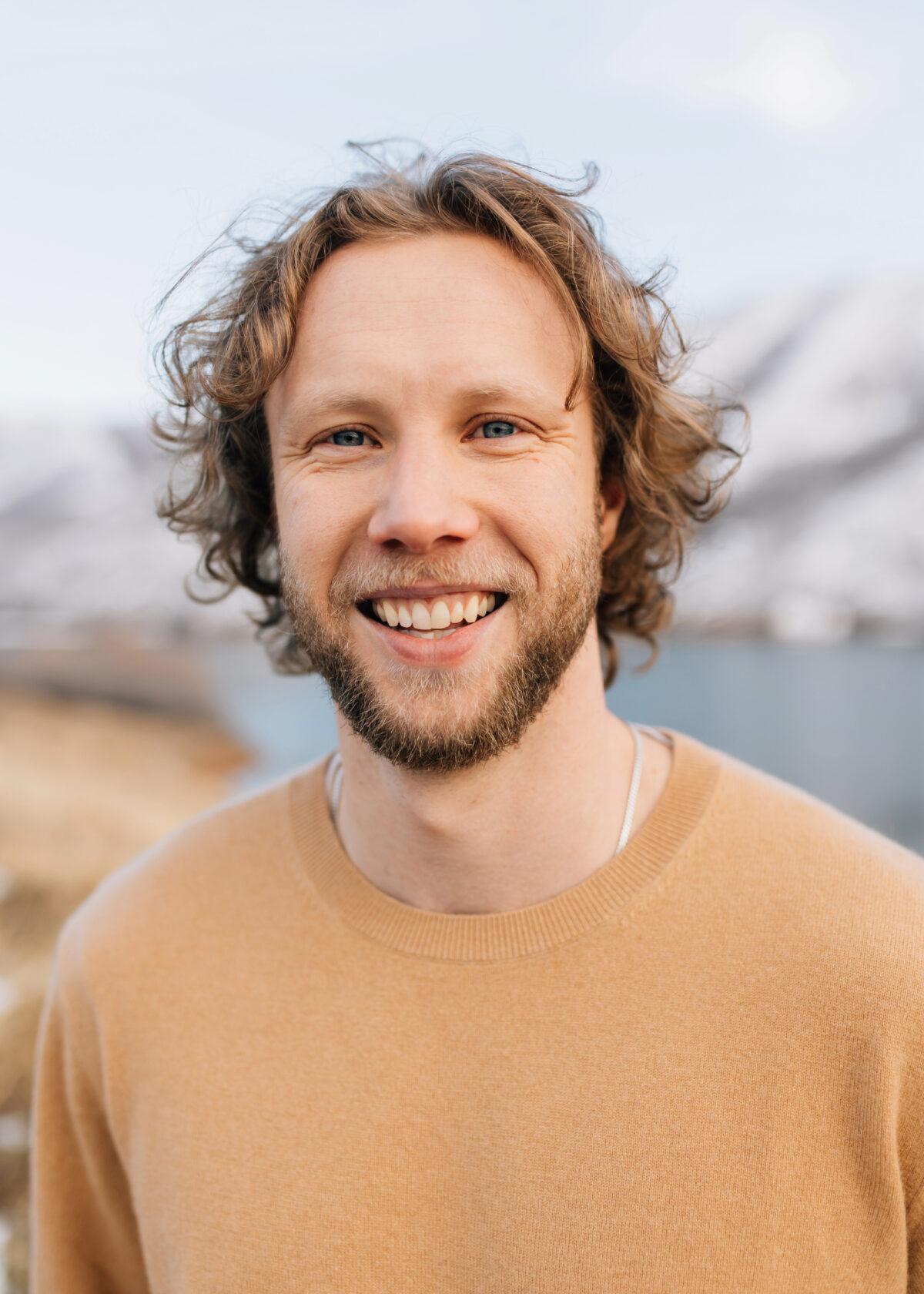 outdoor winter headshot