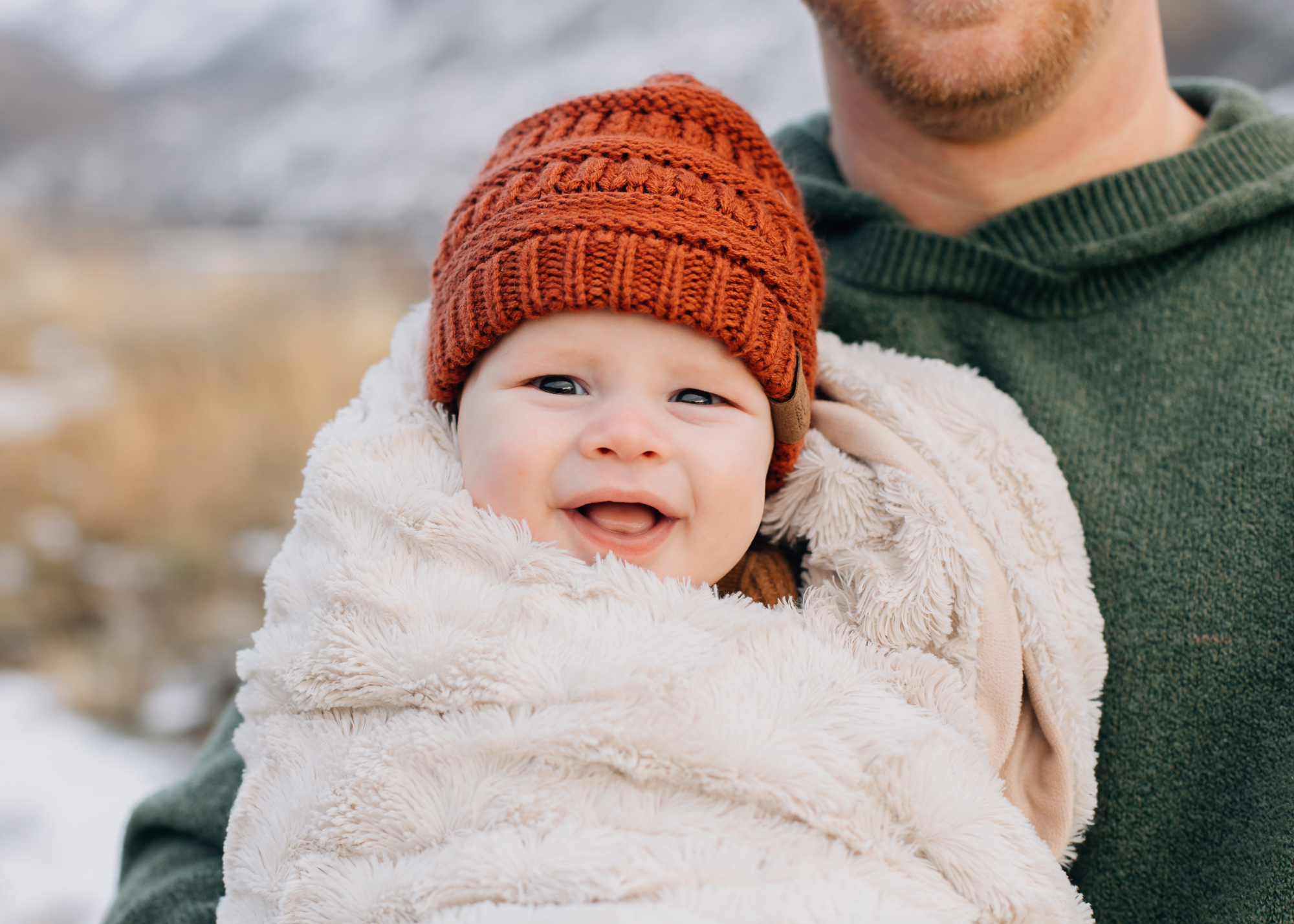 Smiling baby Utah family photographer