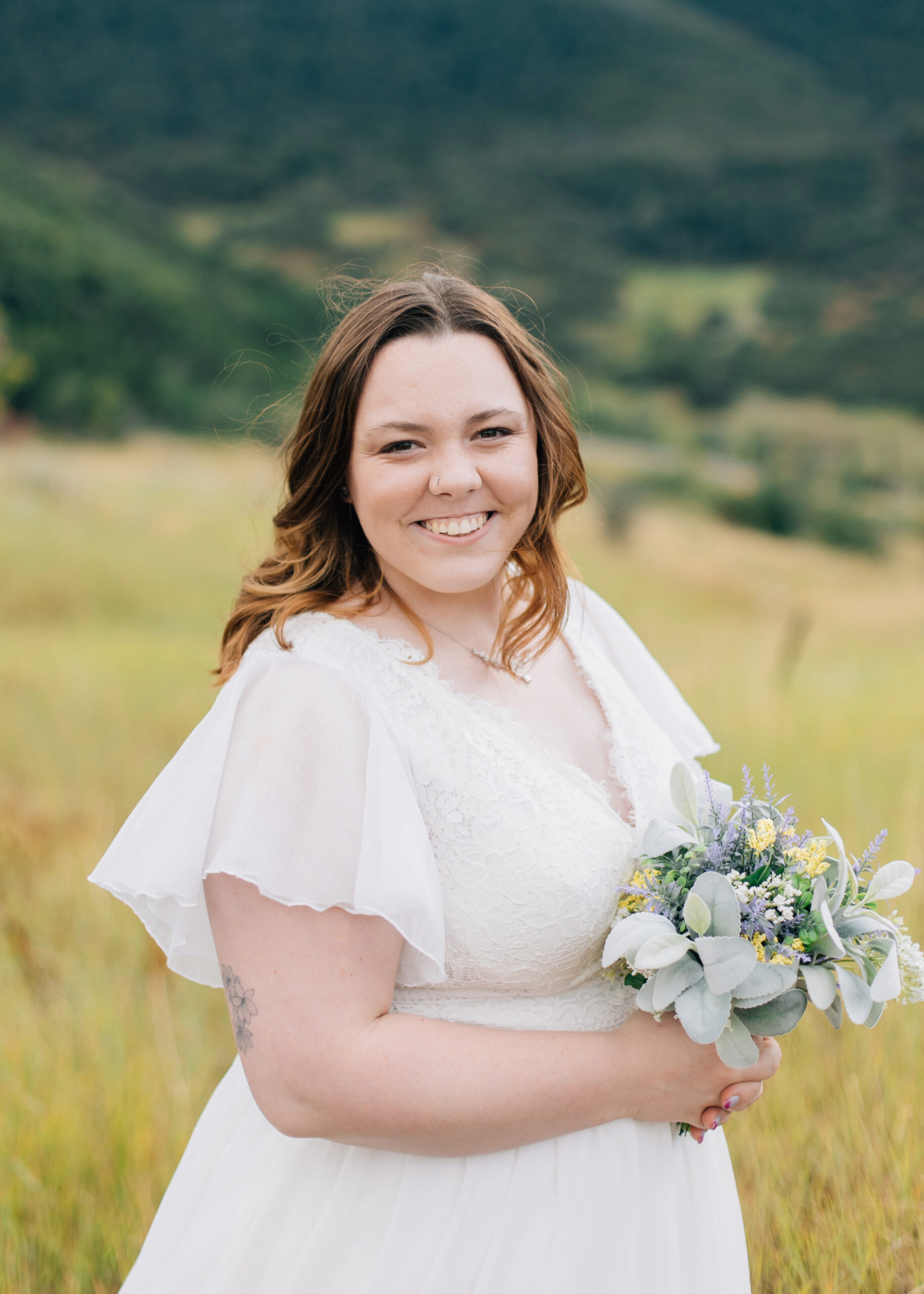 Bride portrait Old Snowbasin Road