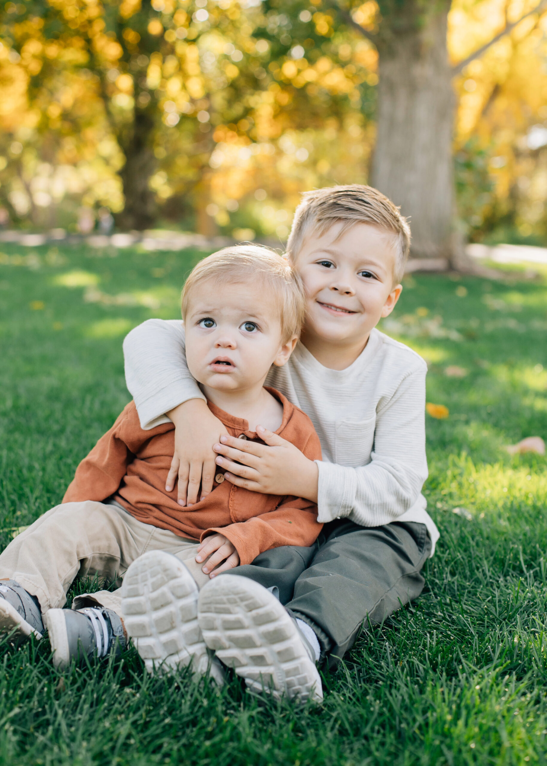 Brother shot at family photoshoot