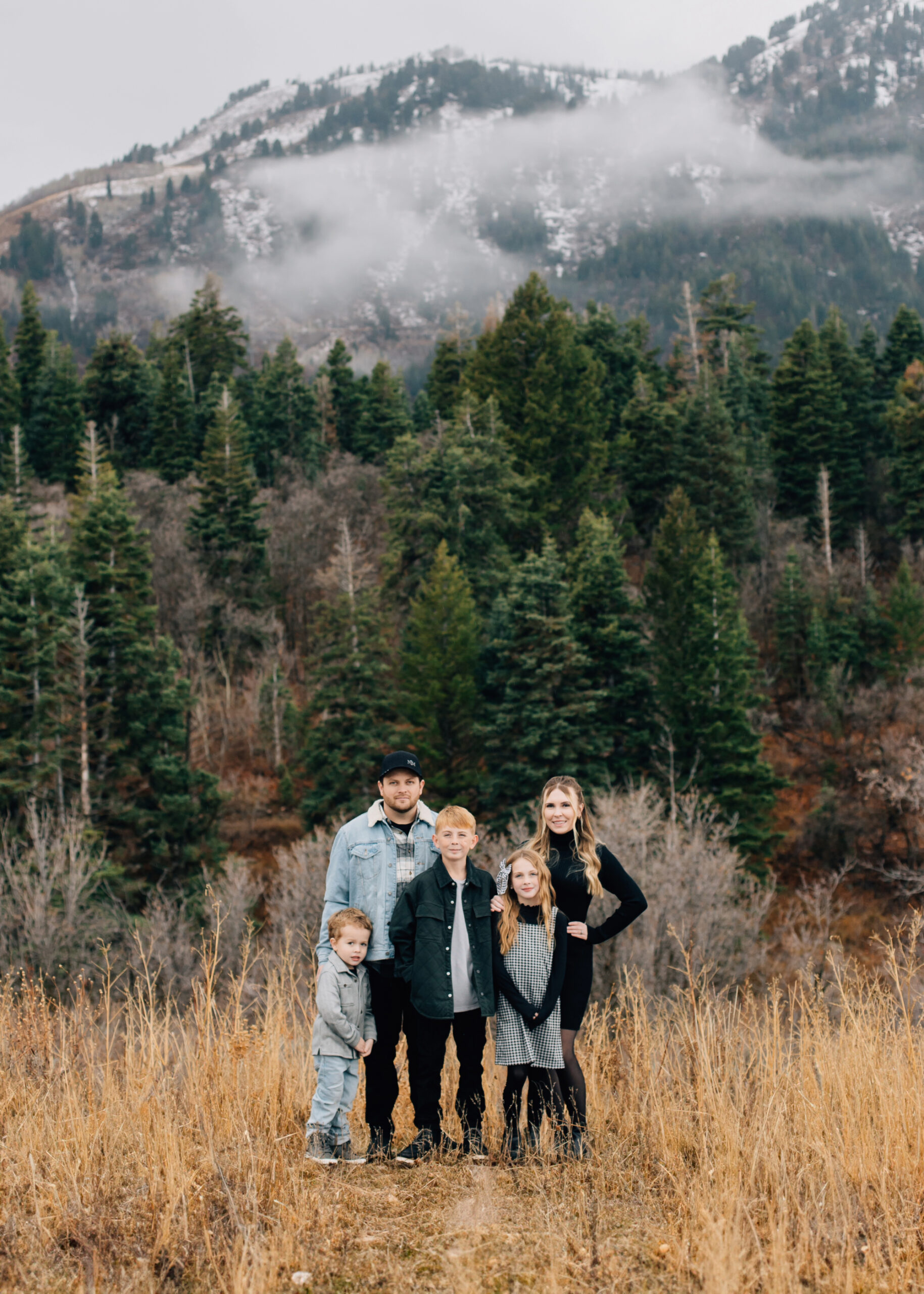 Snowbasin winter family photos