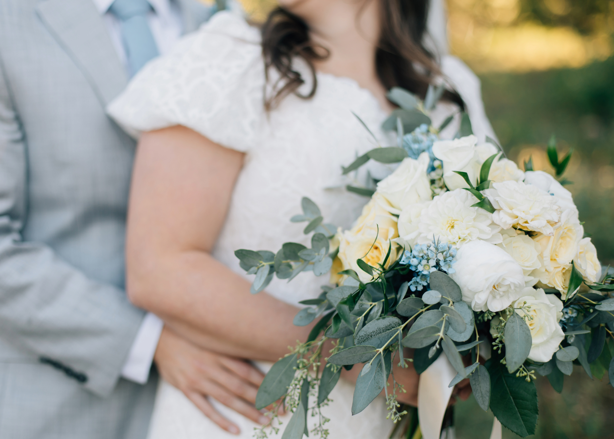 Wedding bouquet details