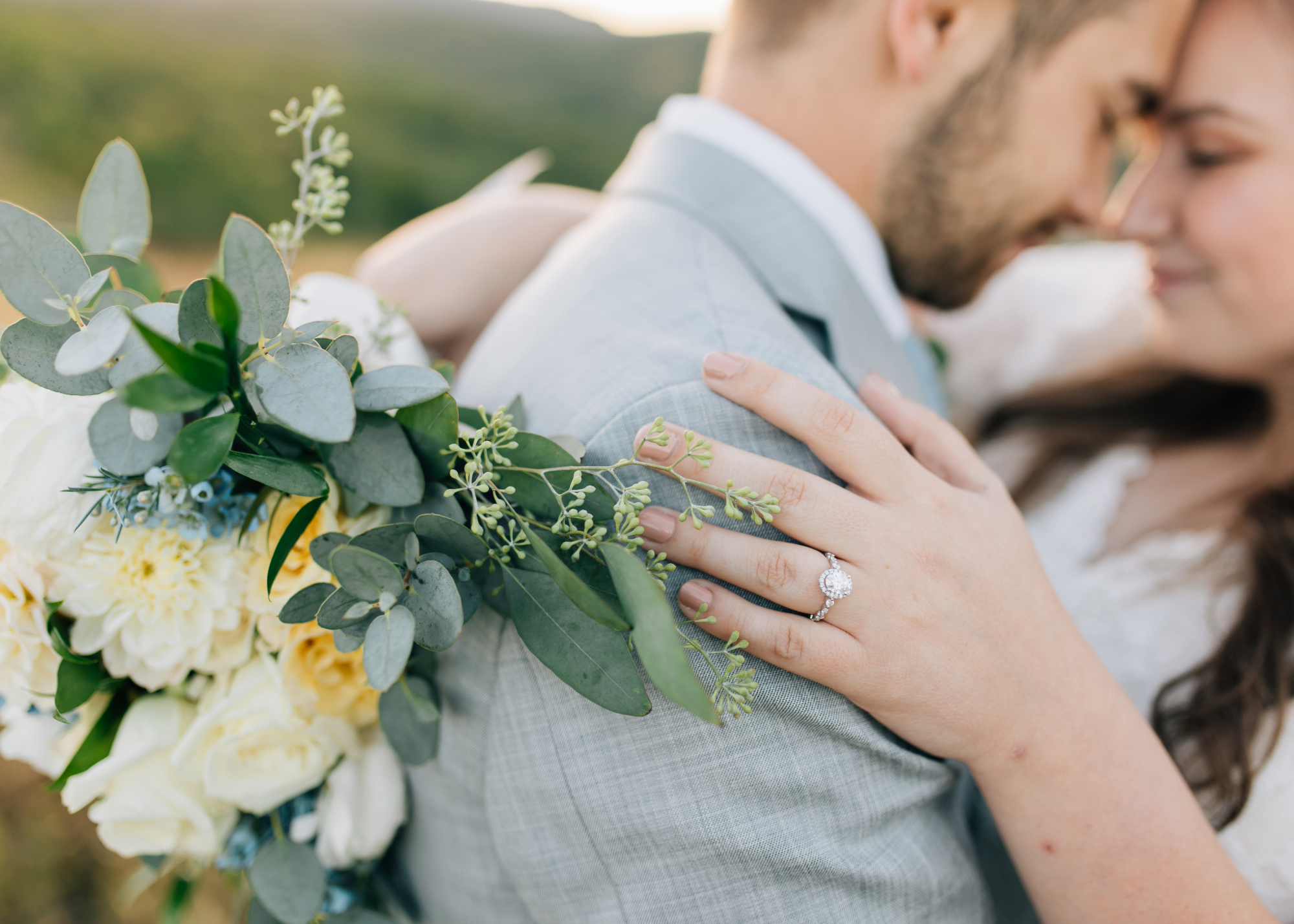 Bouquet ring shot