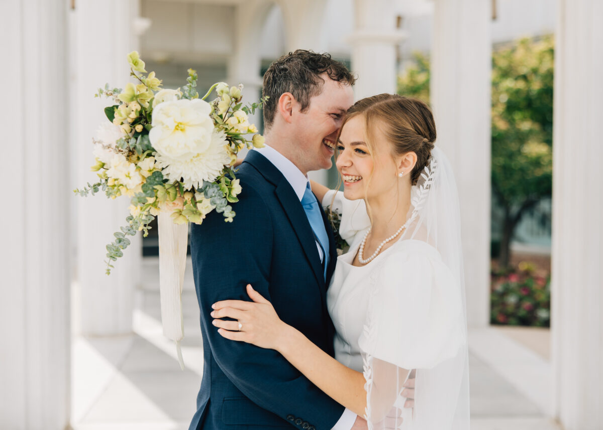 Bountiful Temple Wedding Photos