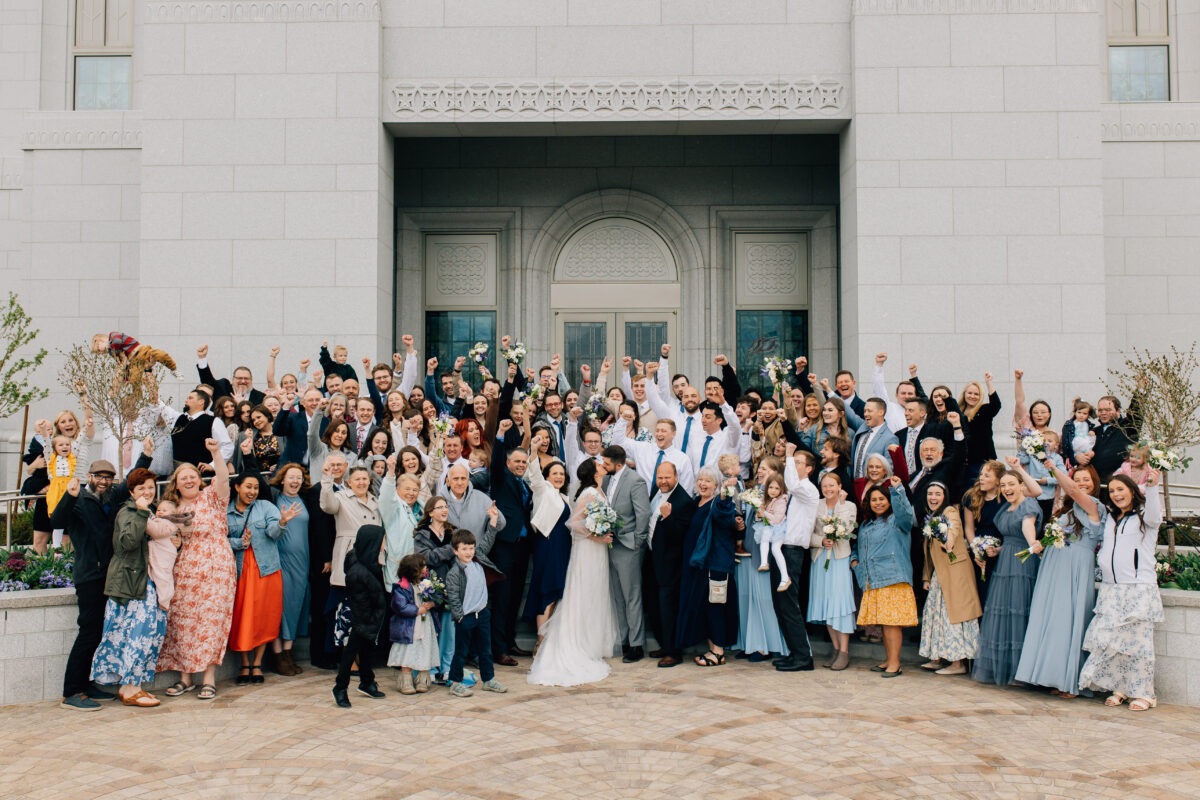 Temple Wedding Family Photos