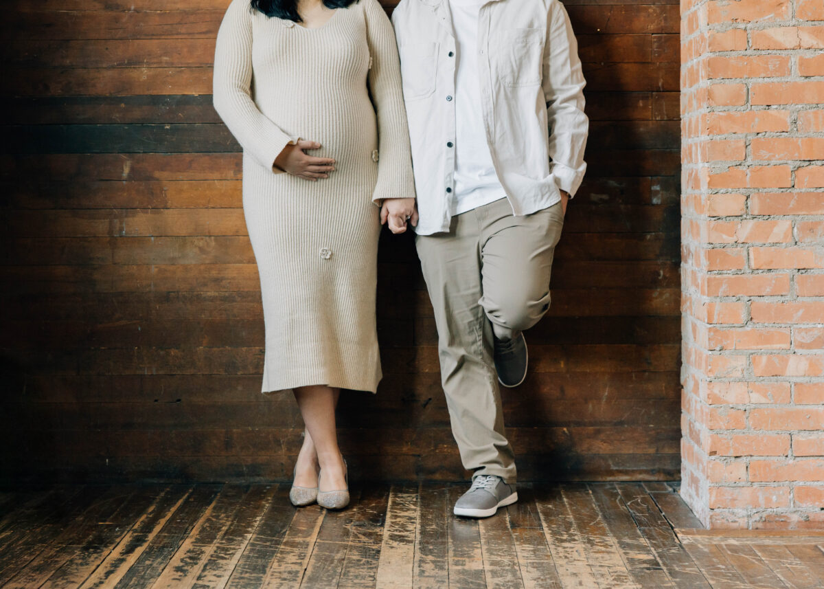 Studio maternity portraits