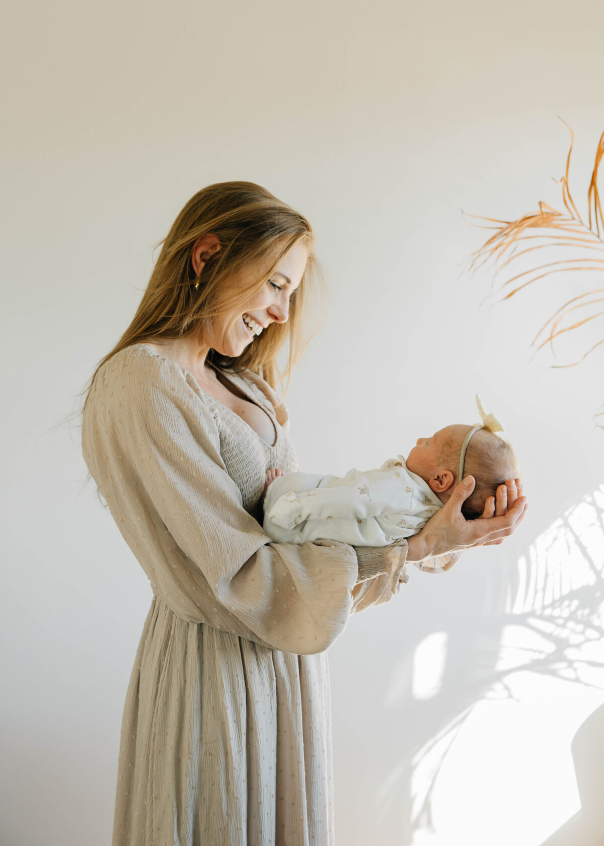 Mom and newborn lifestyle photos