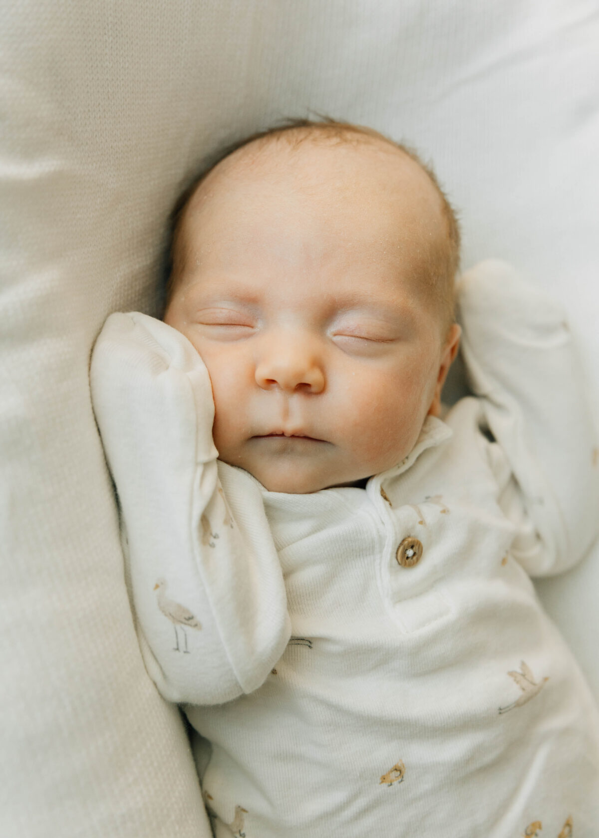 Sleeping newborn photography
